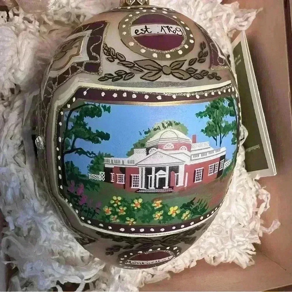 Smith & Hawken 2008 Limited Edition MONTICELLO EGG Mouthblown #648 of 1200 - Picture 4 of 6